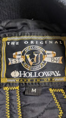 Vintage Wickliffe Tennis Swing Band Leather Wool Varsity Jacket Size Medium