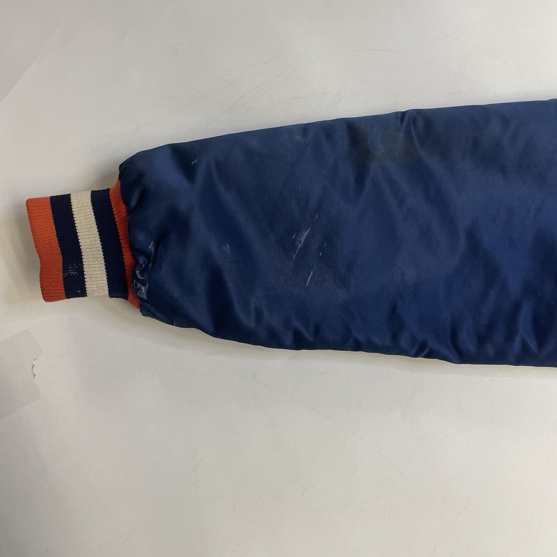 Vintage Syracuse Orange Starter Satin Bomber Jacket Size Large 80s NCAA
