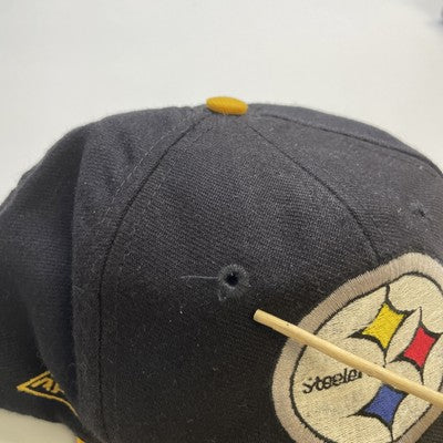 Vintage Pittsburgh Steelers Blockhead Apex One Wool Snapback Hat Cap OSFA NFL