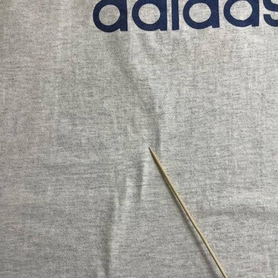 Vintage Adidas T-Shirt Size Large Double Sided 90s