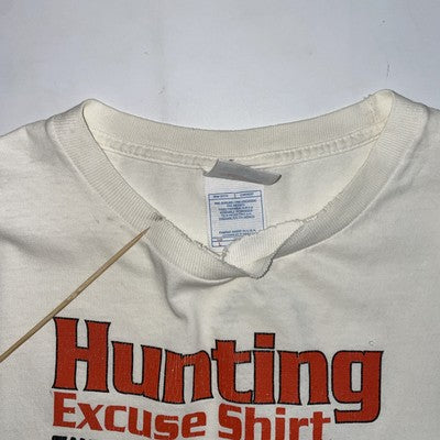 Vintage Hunting Excuse Shirt T-Shirt Size Large Parody Humor