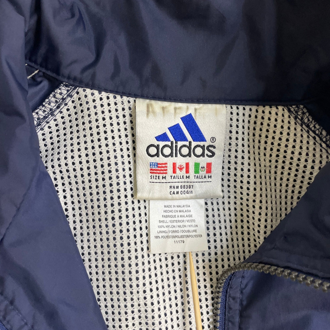 Vintage Adidas Windbreaker Light Jacket Size Medium