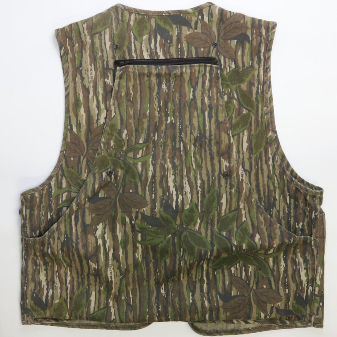 Vintage Wall's Tree Camo Hunting Vest Jacket Size XL Camouflage