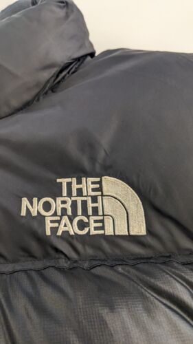 Vintage The North Face Nuptse Puffer Jacket Size Large Black Down Insulated