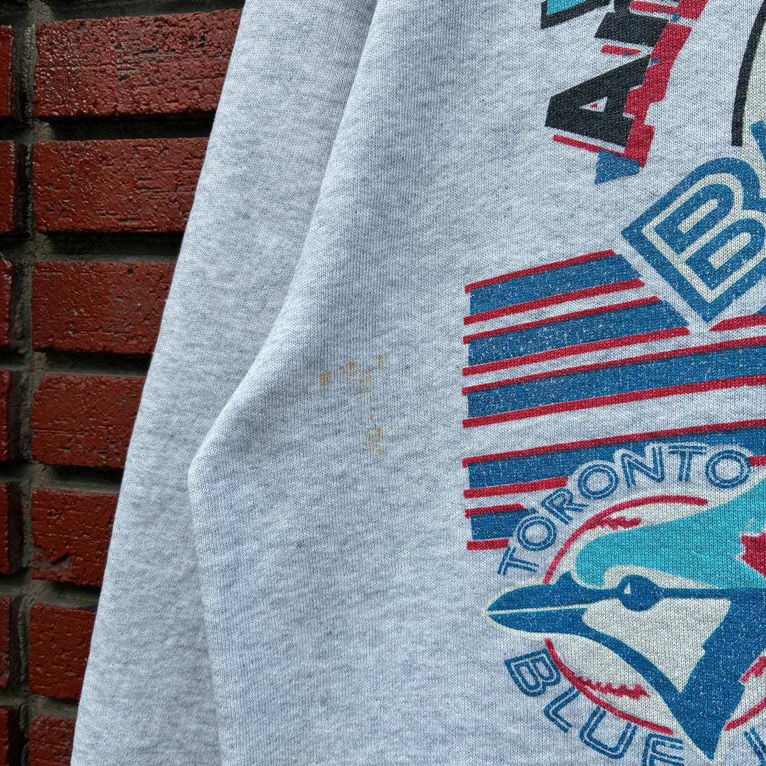 1993 Toronto Blue Jays Double Sided Sweatshirt Crewneck L MLB