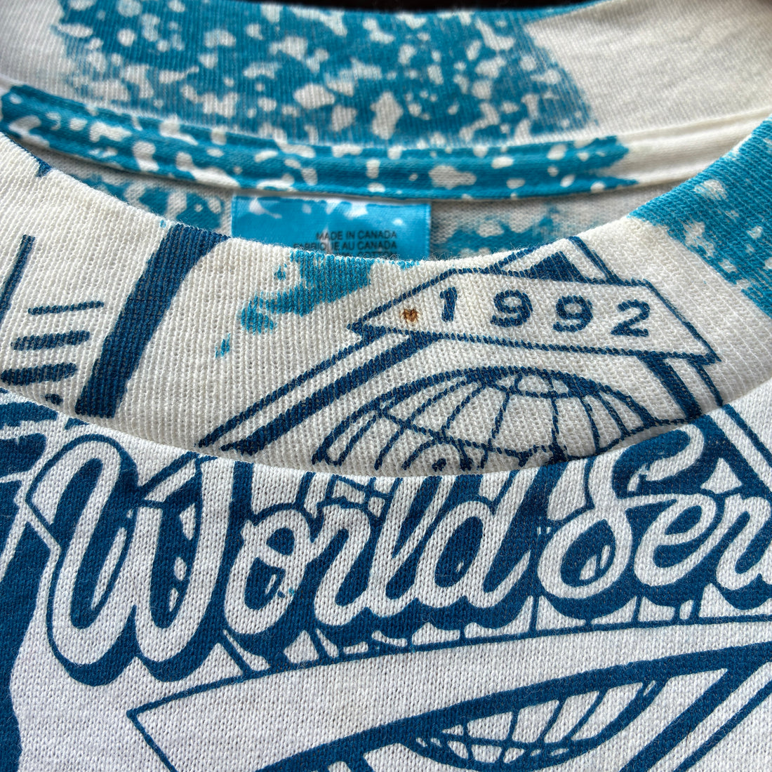 1992 Ravens Toronto Blue Jays World Series AOP T-Shirt XL MLB