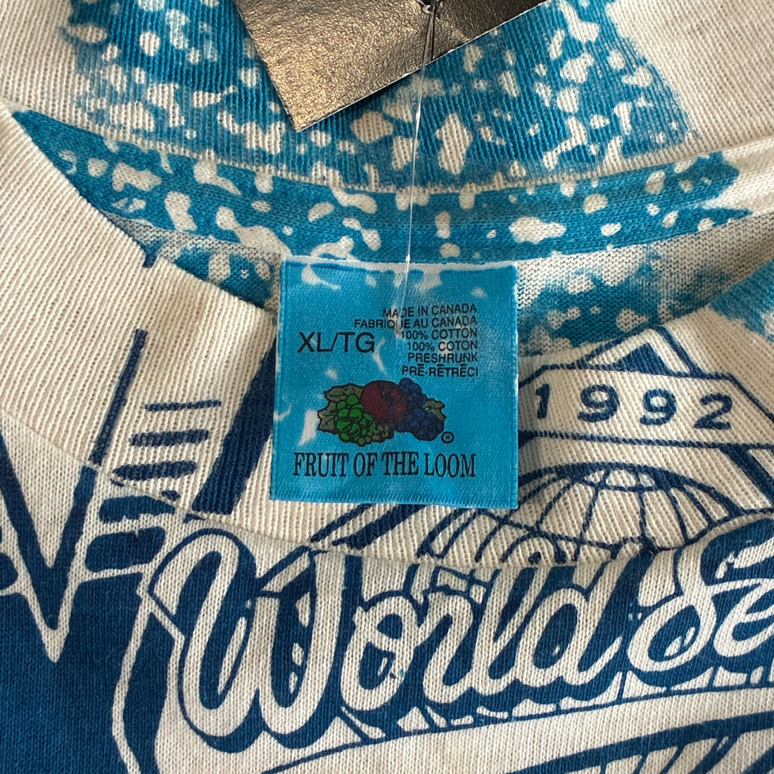 1992 Ravens Toronto Blue Jays World Series AOP T-Shirt XL MLB