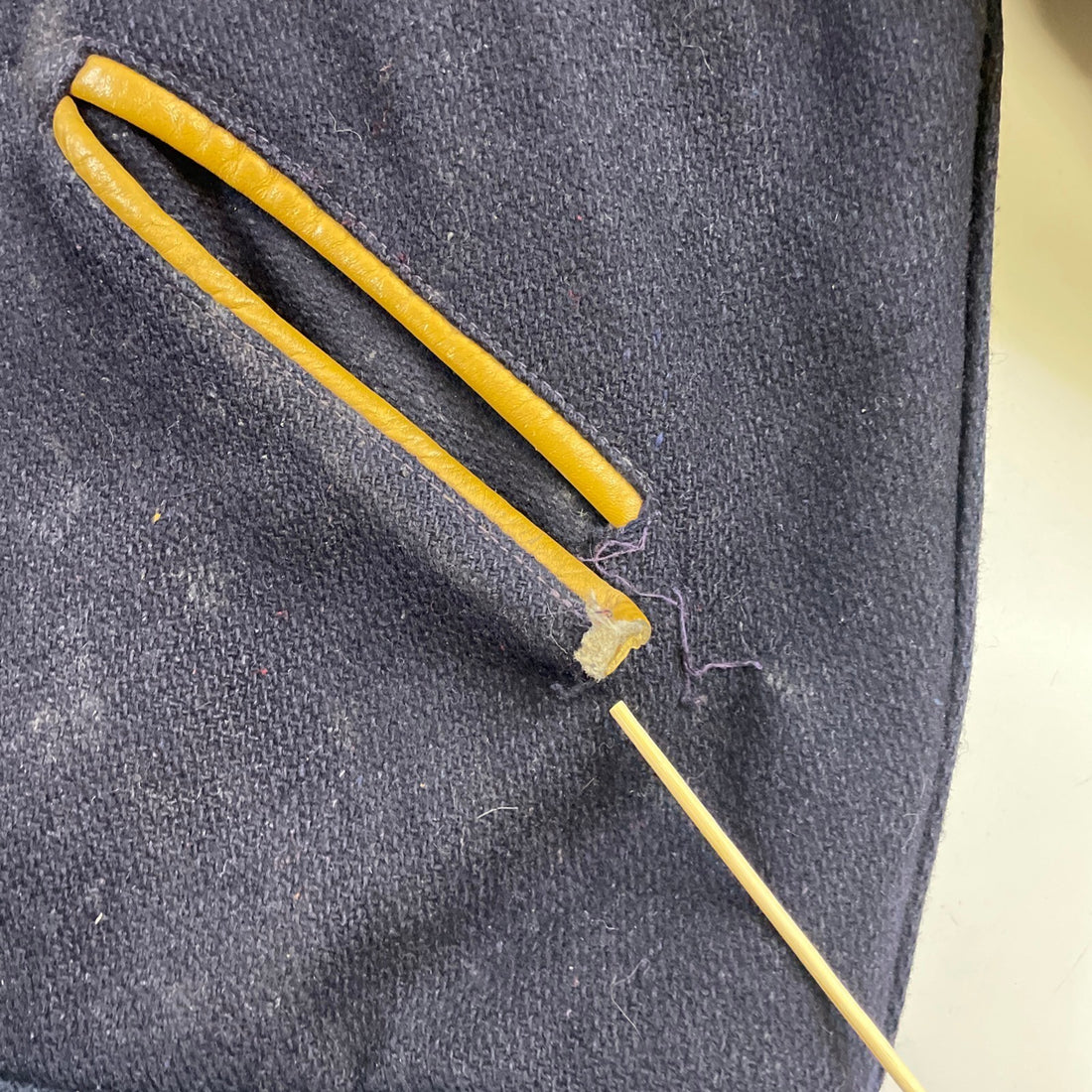 Vintage Stromen Wool Leather Varsity Jacket Size 44