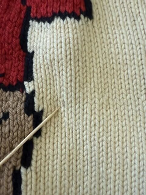 Vintage Golf Fore Wool Knit Cowichan Sweater Size Large