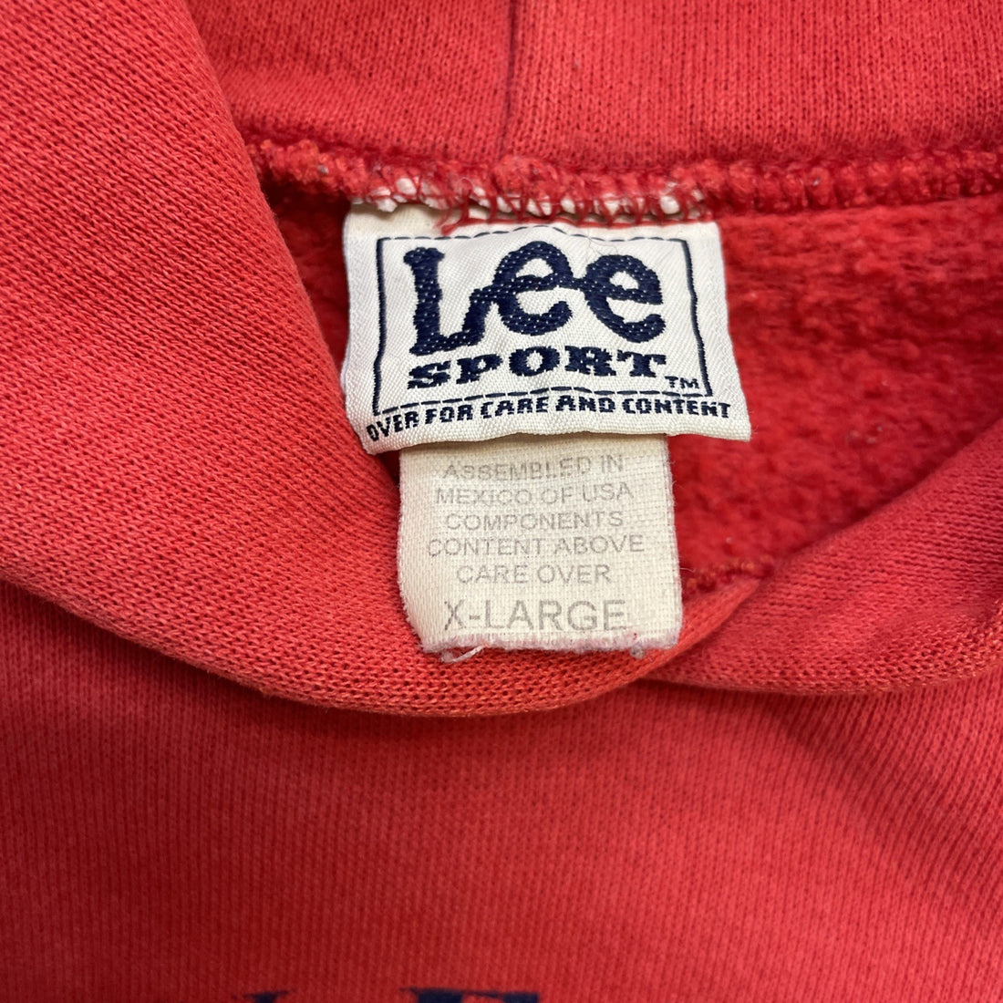 Vintage Cleveland Indians Lee Sweatshirt Hoodie Size XL MLB