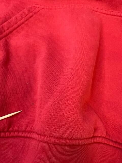 Vintage Nike Swoosh Sweatshirt Hoodie Size Medium Red