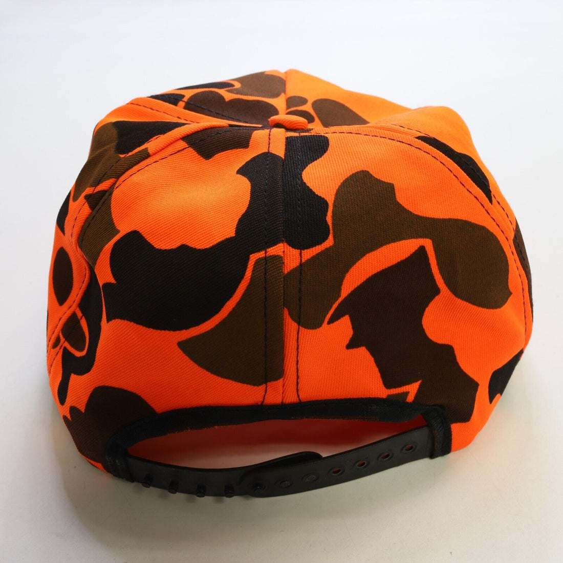 Vintage Ford Duck Camo Snapback Hat Cap OSFA Orange Camoflauge