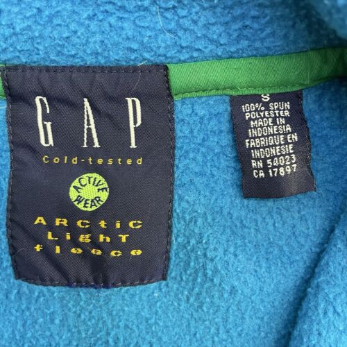 Vintage GAP Arctic Light Fleece Jacket Size Small Blue