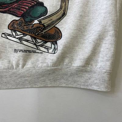 Vintage Taz Looney Tunes Hockey Crewneck Sweatshirt Size Medium 1994 90s