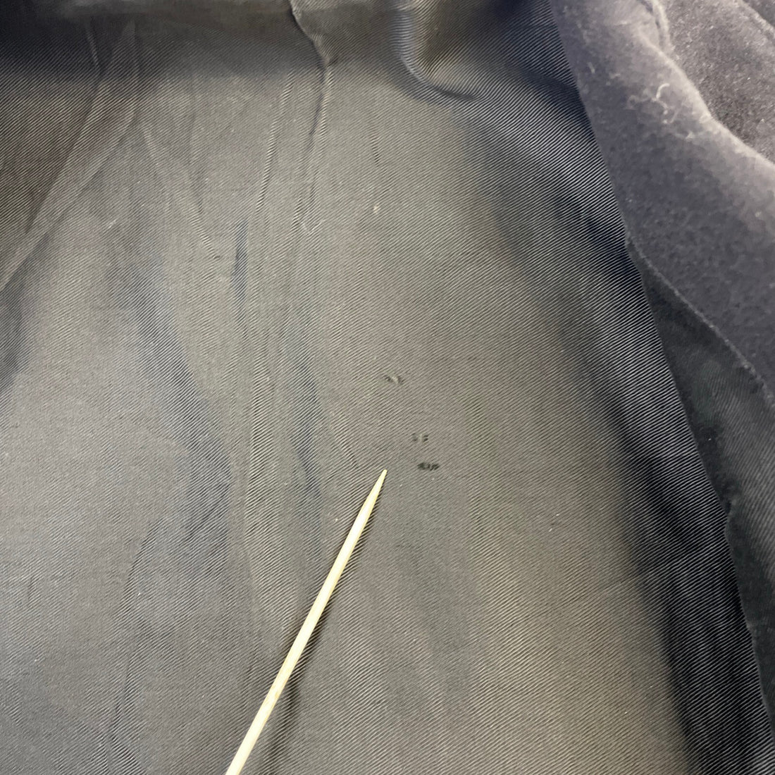 Vintage Military Army Wool Coat Jacket Size Small Black