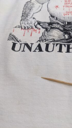 Vintage Hog Farm Unauthorized Motorcycle T-Shirt Size 2XL 90s