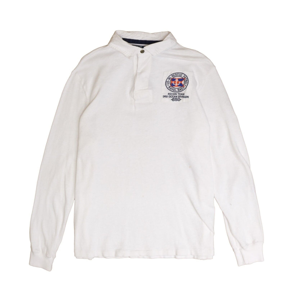 Vintage Polo Ralph Lauren Rescue Patrol Rugby Shirt Large Long Sleeve
