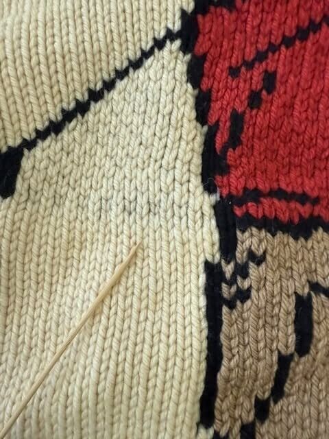 Vintage Golf Fore Wool Knit Cowichan Sweater Size Large