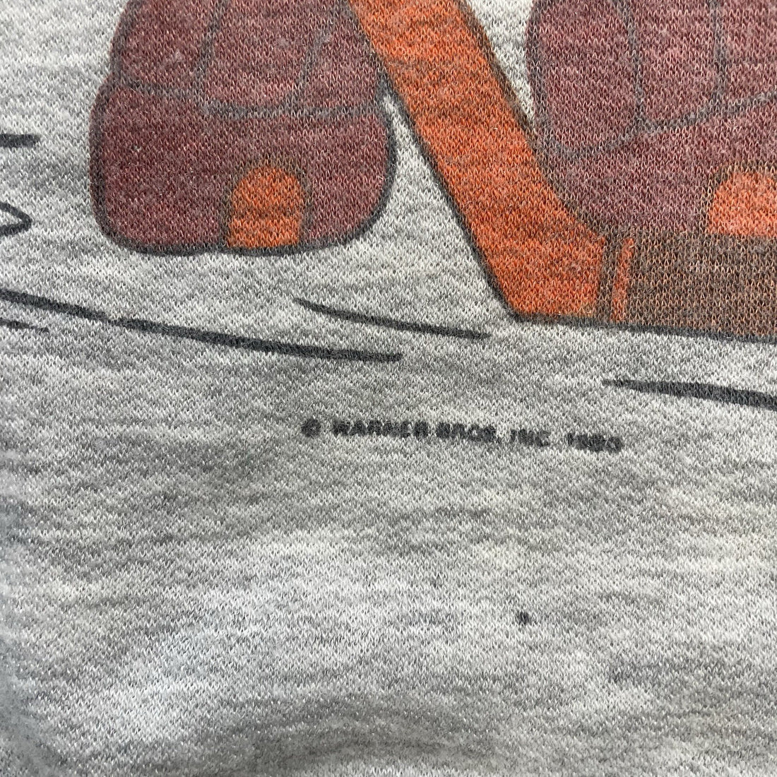 Vintage Yosemite Sam Hockey Warner Bros Crewneck Sweatshirt Size 36 1980s