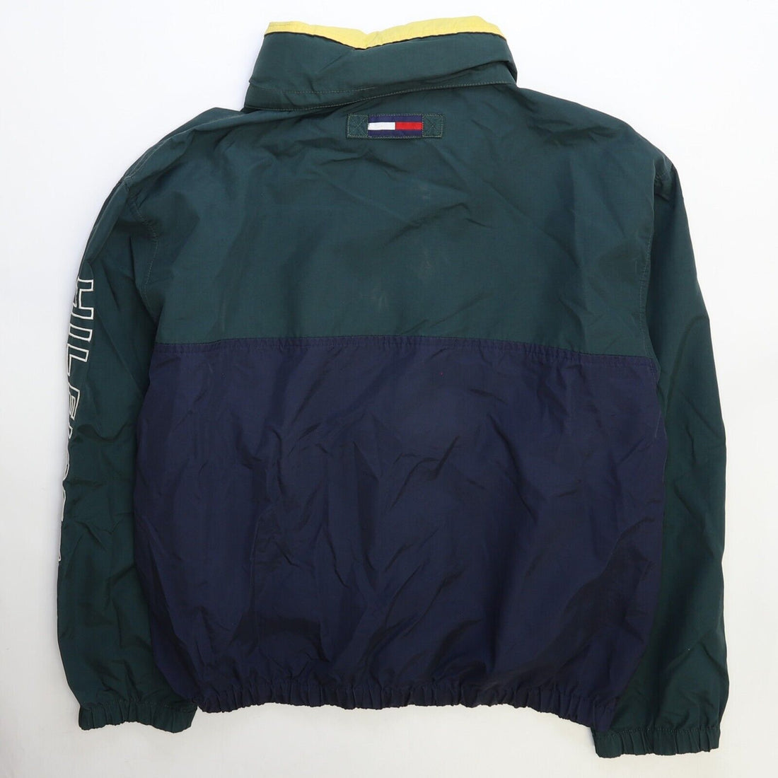 Vintage Tommy Hilfiger Windbreaker Light Jacket Size XL Sleeve Spell Out