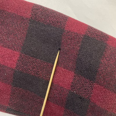 Vintage Humphrey Mackinaw Hunting Wool Coat Jacket Size Large Red Buffalo Plaid