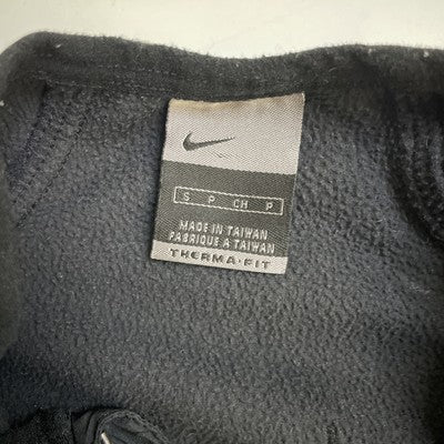 Vintage Nike Therma-Fit Fleece Vest Jacket Womens Size Small Black