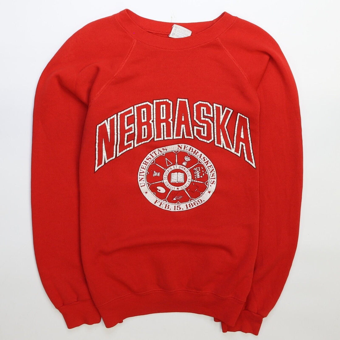 Vintage Nebraska Cornhuskers Crest Crewneck Sweatshirt Size Large NCAA