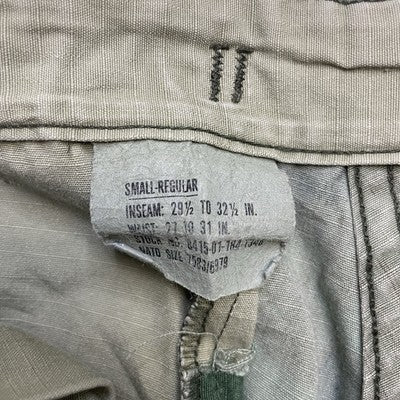 Hot Weather Woodland Camouflage Combat Cargo Pants Size Small