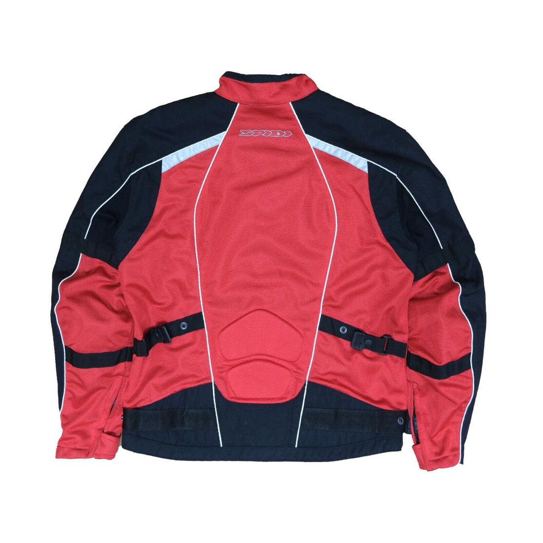 Vintage Spidi Cafe Racer Ballistic Motorcycle Jacket Size XL Red Armored