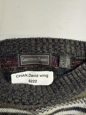 Vintage Christopher Barnes Wool Knit Sweater Size Small