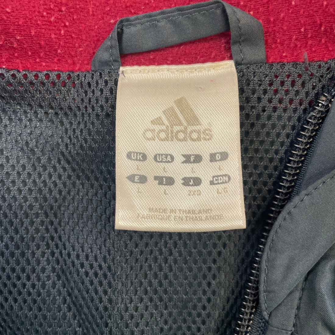 Vintage Adidas Windbreaker Light Jacket Size Large