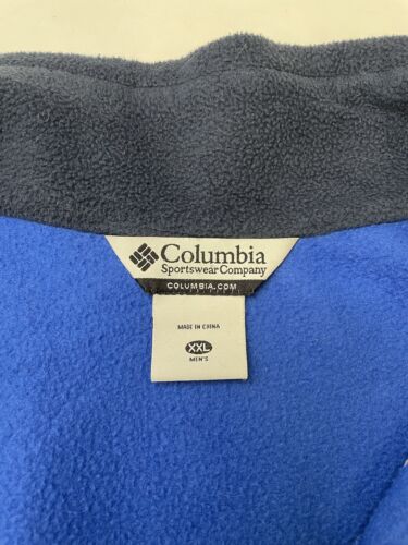 Columbia Full Zip Fleece Jacket Size 2XL Blue