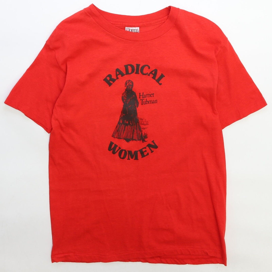 Vintage Harriet Tubman Radical Women T-Shirt Large Black History Activism 80s