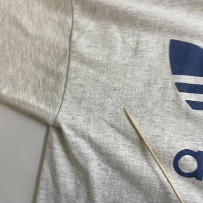 Vintage Adidas T-Shirt Size Large Double Sided 90s