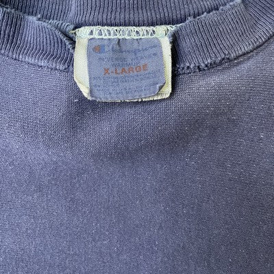 Vintage Champion Reverse Weave Crewneck Sweatshirt Size XL Blue Distressed 80s