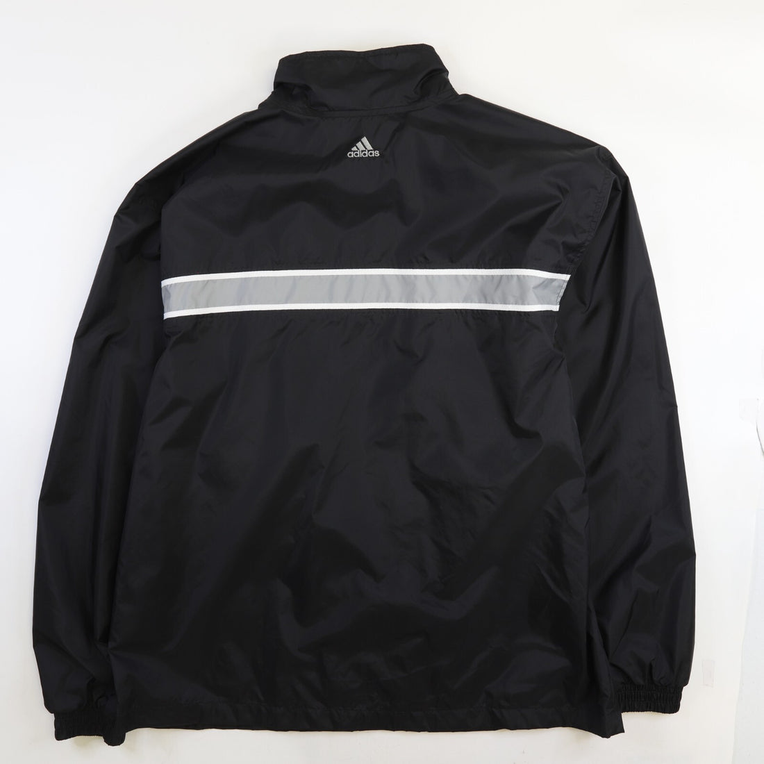Vintage Adidas Windbreaker Light Jacket Size Large Black