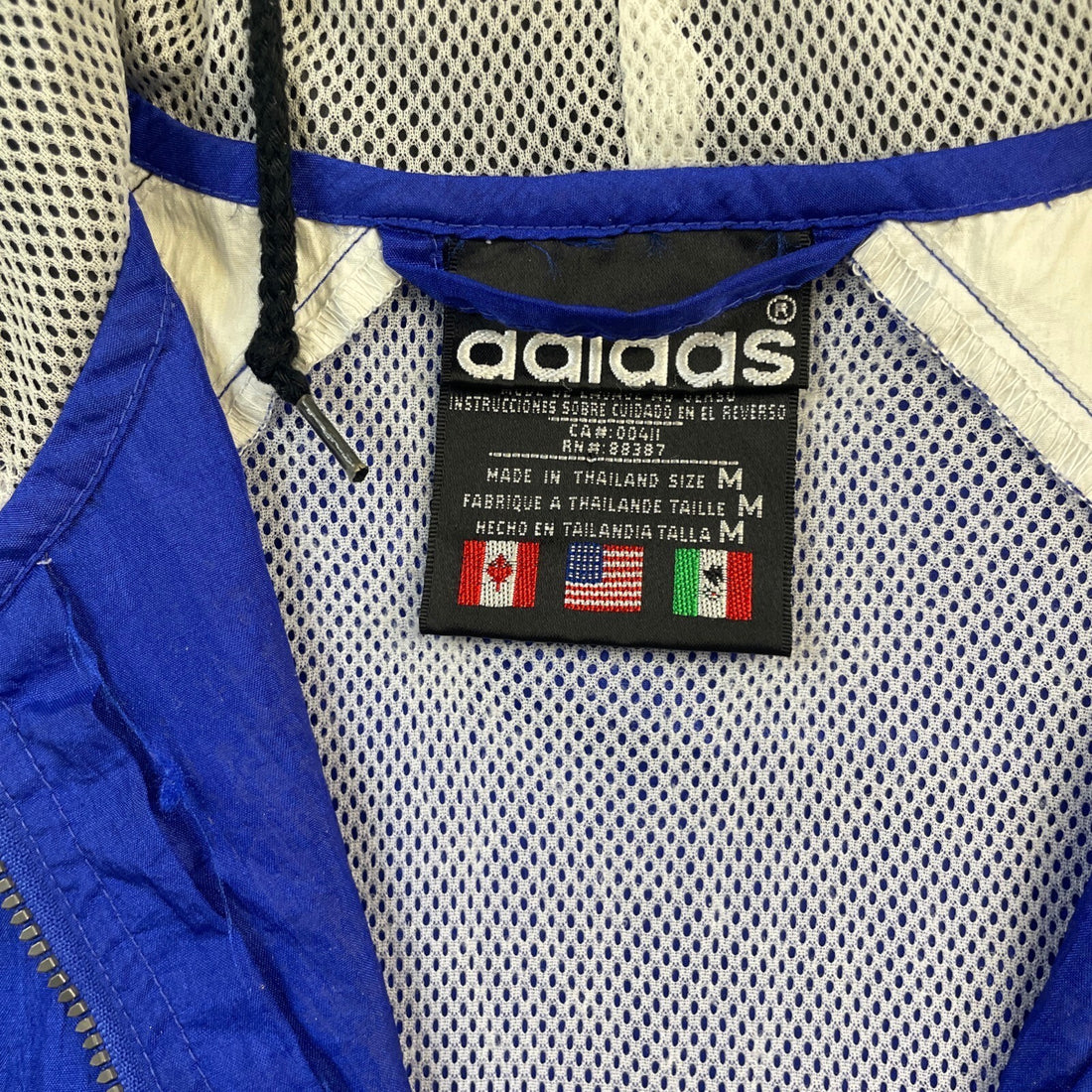 Vintage Adidas Windbreaker Light Jacket Size Medium