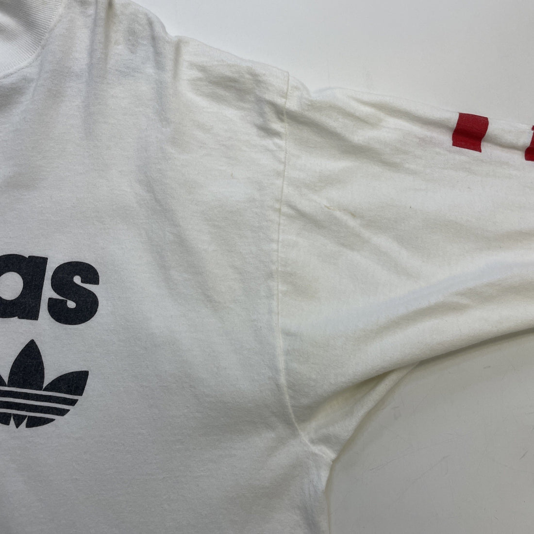 Vintage Team Adidas Mock Neck Long Sleeve T-Shirt Size XL White