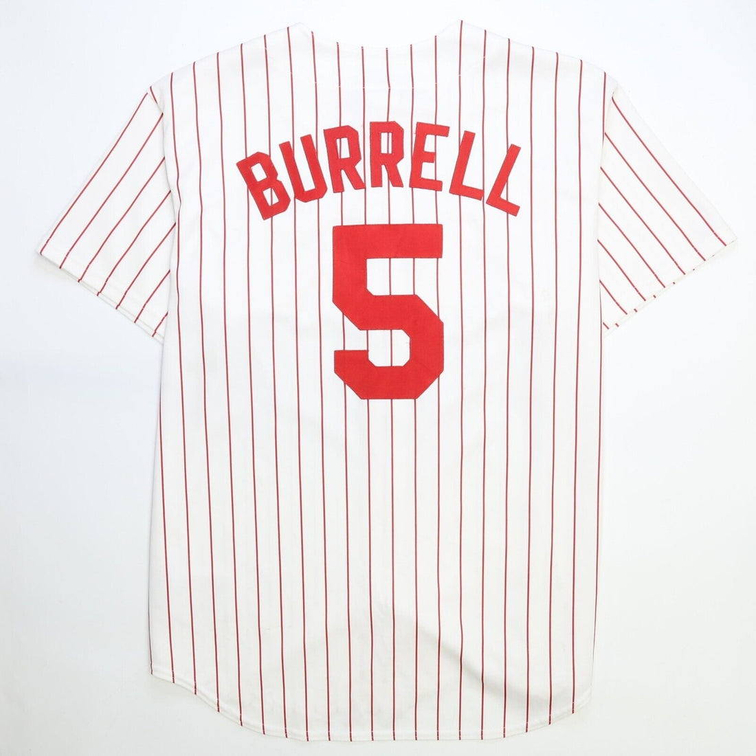 Vintage Philadelphia Phillies Pat Burrell Majestic Jersey Size XL Pinstripe MLB