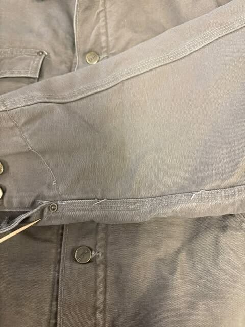 Vintage Carhartt Canvas Work Jacket Size 2XL Aztec Lined JP1021