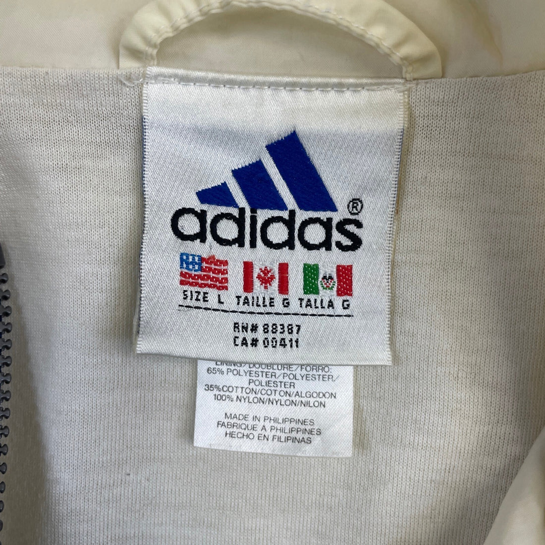 Vintage Adidas Windbreaker Light Jacket Size Large Cambridge