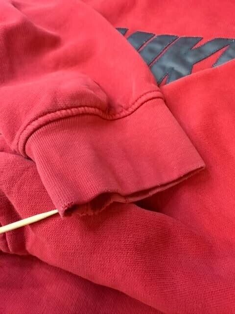 Vintage Nike Swoosh Sweatshirt Hoodie Size Medium Red