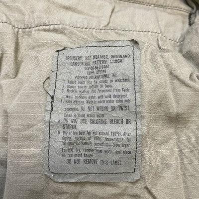 Hot Weather Woodland Camouflage Combat Cargo Pants Size Small