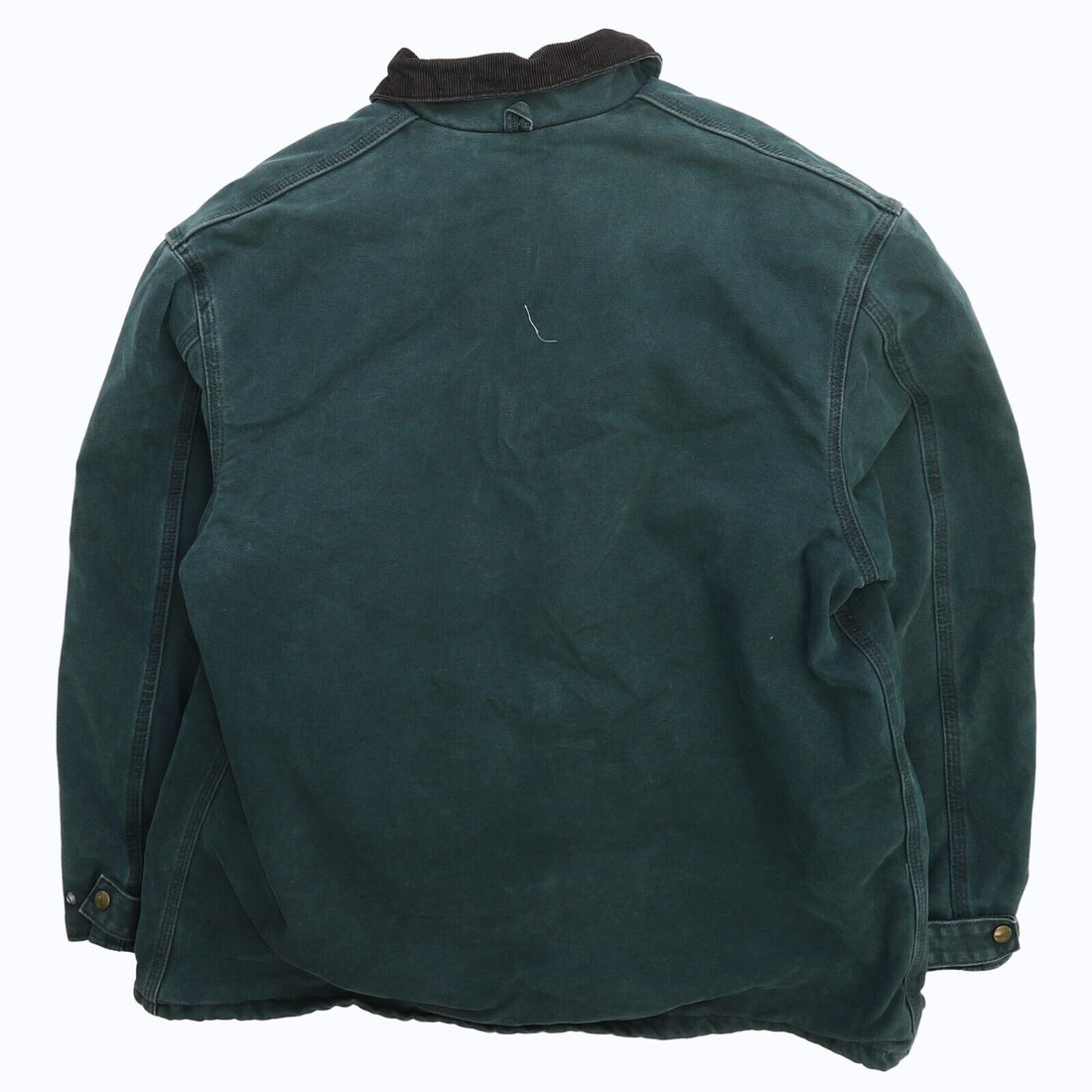 Vintage Carhartt Canvas Work Coat Jacket Size XL Green