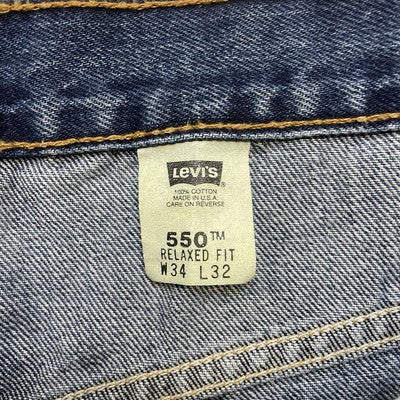 Vintage Levi Strauss & Co 550 Denim Jeans Pants Size 34 X 32 Blue