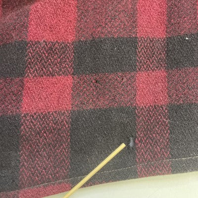 Vintage Humphrey Mackinaw Hunting Wool Coat Jacket Size Large Red Buffalo Plaid