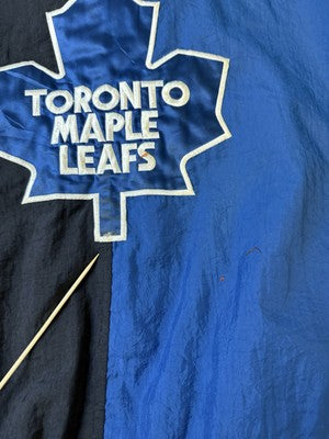 Vintage Toronto Maple Leafs Starter Puffer Jacket Size Large Split NHL