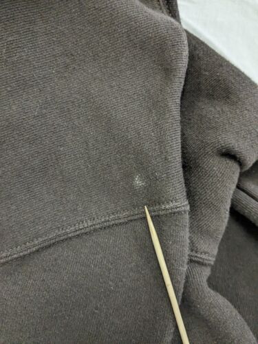 Carhartt Sweatshirt Hoodie Size Large Brown Sleeve Spell Out