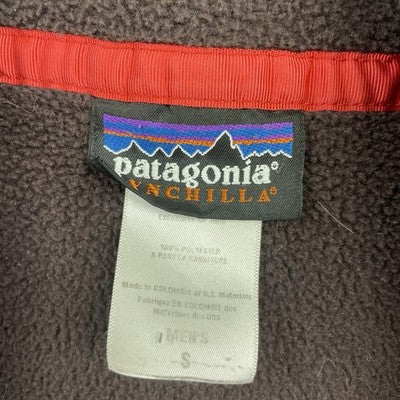 Patagonia Synchilla Snap T Fleece Jacket Size Small Brown