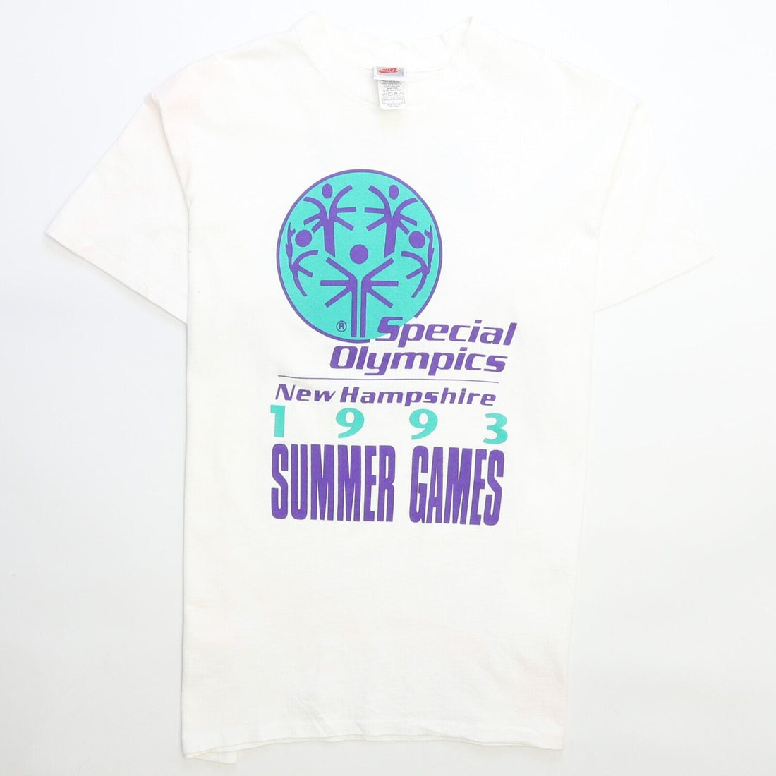 Vintage Nike Special Olympics Summer Games T-Shirt Size Large 1993 90s